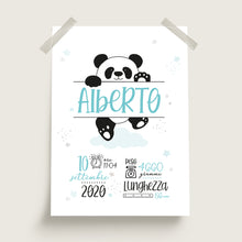 Carica l'immagine nel visualizzatore di Gallery, Quadretto nascita "Un tenero panda" - UNIKREO