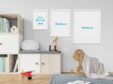 Carica l'immagine nel visualizzatore di Gallery, Quadretto personalizzato "L'unicorno e il castello incantato" - UNIKREO
