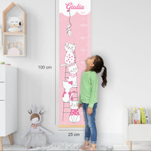 Carica l'immagine nel visualizzatore di Gallery, Il metro crescita con i gattini - UNIKREO