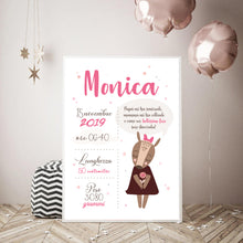 Carica l'immagine nel visualizzatore di Gallery, Quadretto personalizzato "Dolce cerbiatta" - UNIKREO