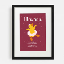 Carica l'immagine nel visualizzatore di Gallery, Quadretto personalizzato con la paperotta ballerina - UNIKREO