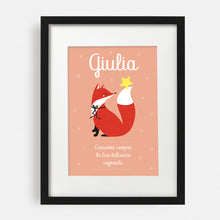 Carica l'immagine nel visualizzatore di Gallery, Quadretto personalizzato "La volpe e la stella" - UNIKREO