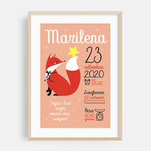 Carica l'immagine nel visualizzatore di Gallery, Il quadretto nascita con la volpe - UNIKREO