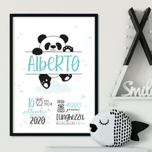 Load image into Gallery viewer, Quadretto nascita &quot;Un tenero panda&quot; - UNIKREO
